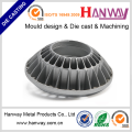 Aluminum die casting LED light round pin heatsink